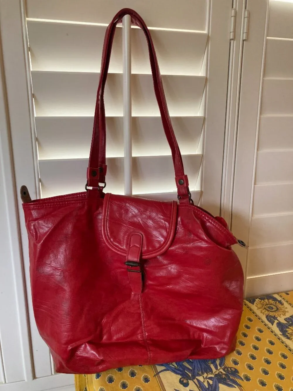 Red Leather Capezio bag